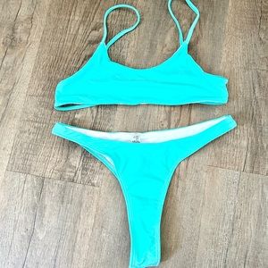 SHEIN baby blue bandage bikini Set Size M